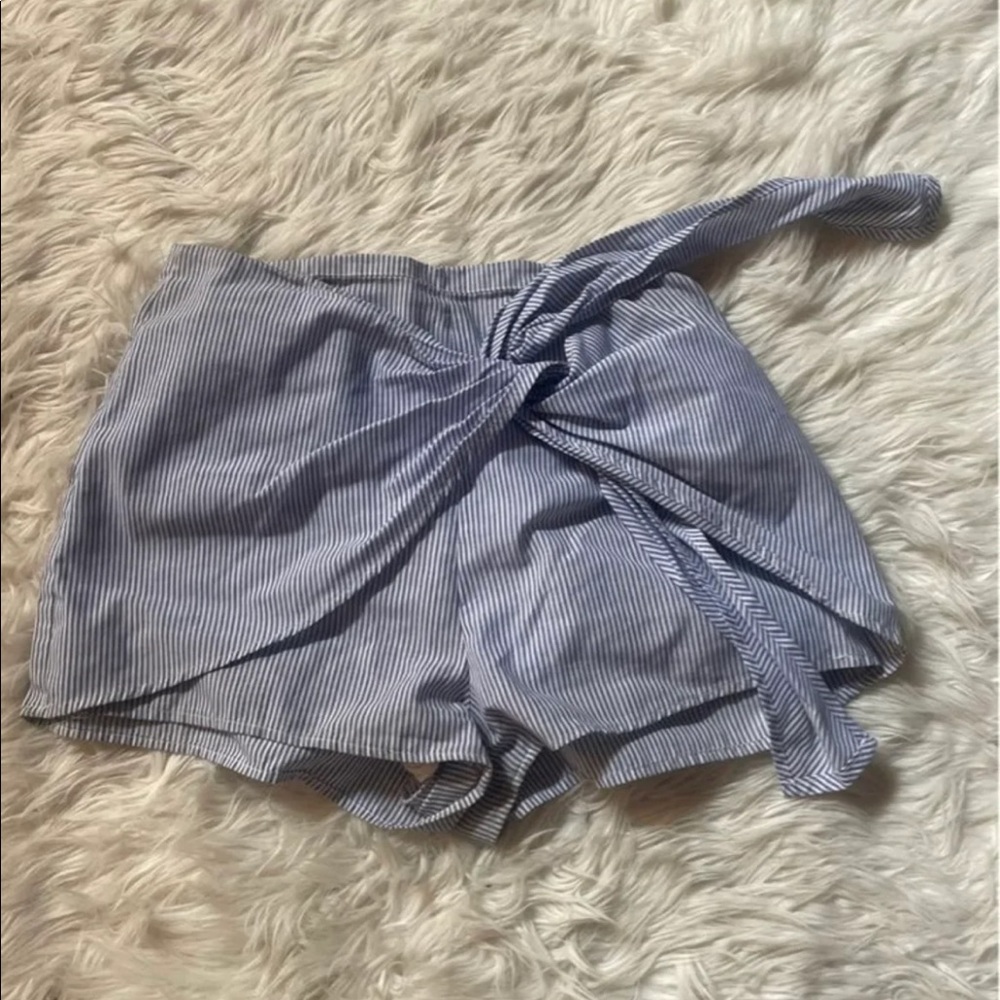 Striped Shorts - Blue & White - M